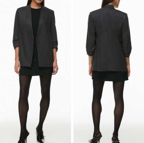 Babaton Jackets & Blazers - Aritzia Babaton New Power Blazer Charcoal 4